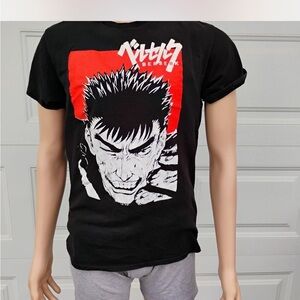 Black Berserk Anime Graphic T-Shirt